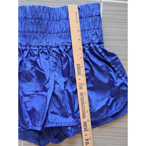 FP Movement By Free People The Way Home Shorts Blue Elastic Waist Womens Size M - Picture 13 of 14